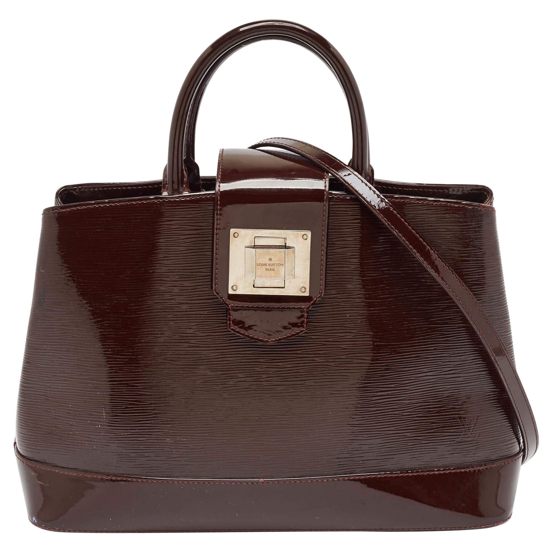 Louis Vuitton Bordeaux Electric Epi Leather Mirabeau GM Bag For Sale