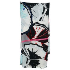 Pañuelo de seda estampado abstracto multicolor Balenciaga