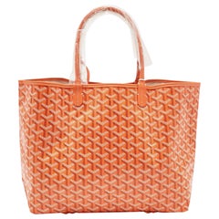 Goyard Orange Goyardine Coated Canvas and Leather Saint Louis PM Tote