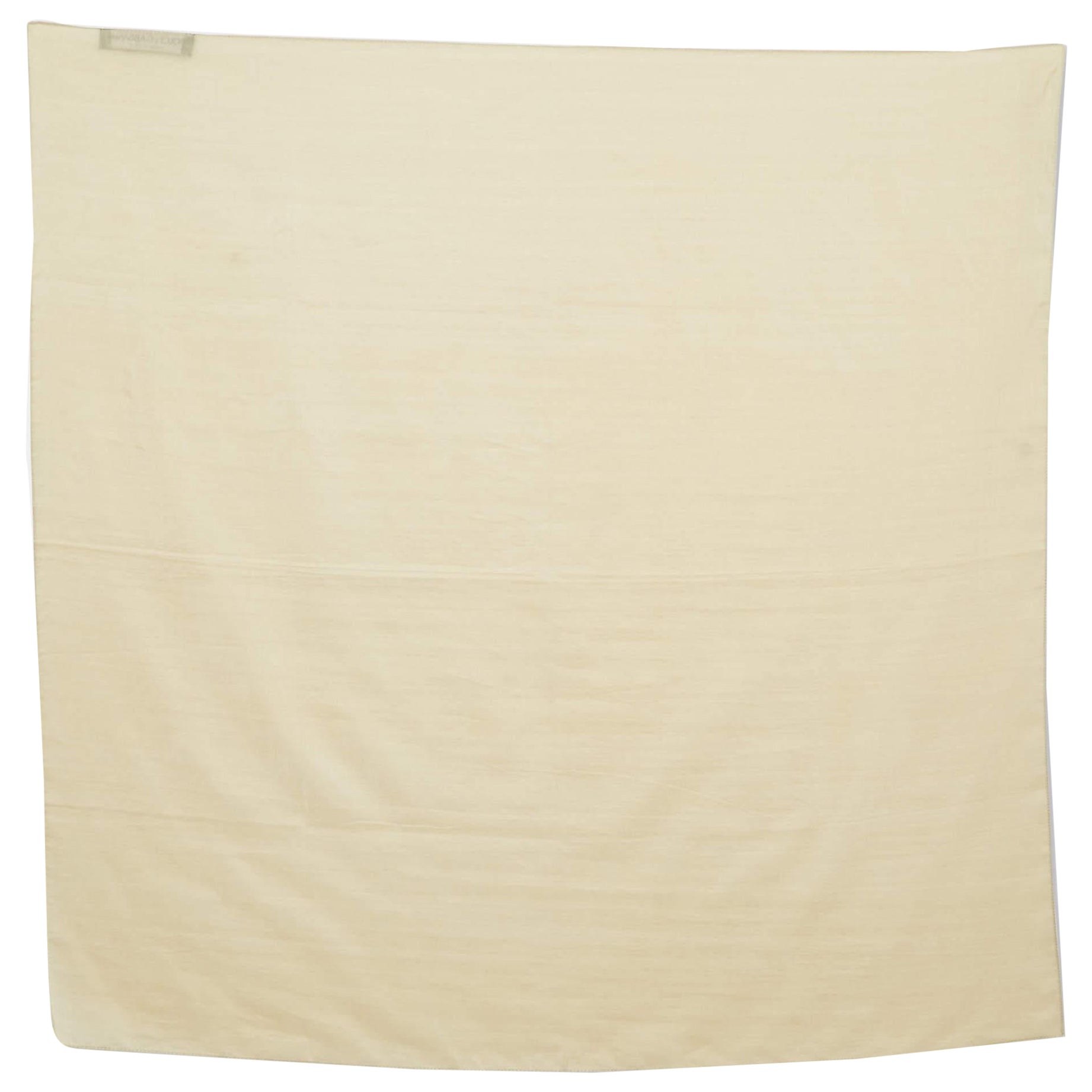 Dolce & Gabbana Beige Silk Square Scarf