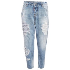 Dsquared2 Blue Distressed Denim Jeans M Waist 33" (taille 33)