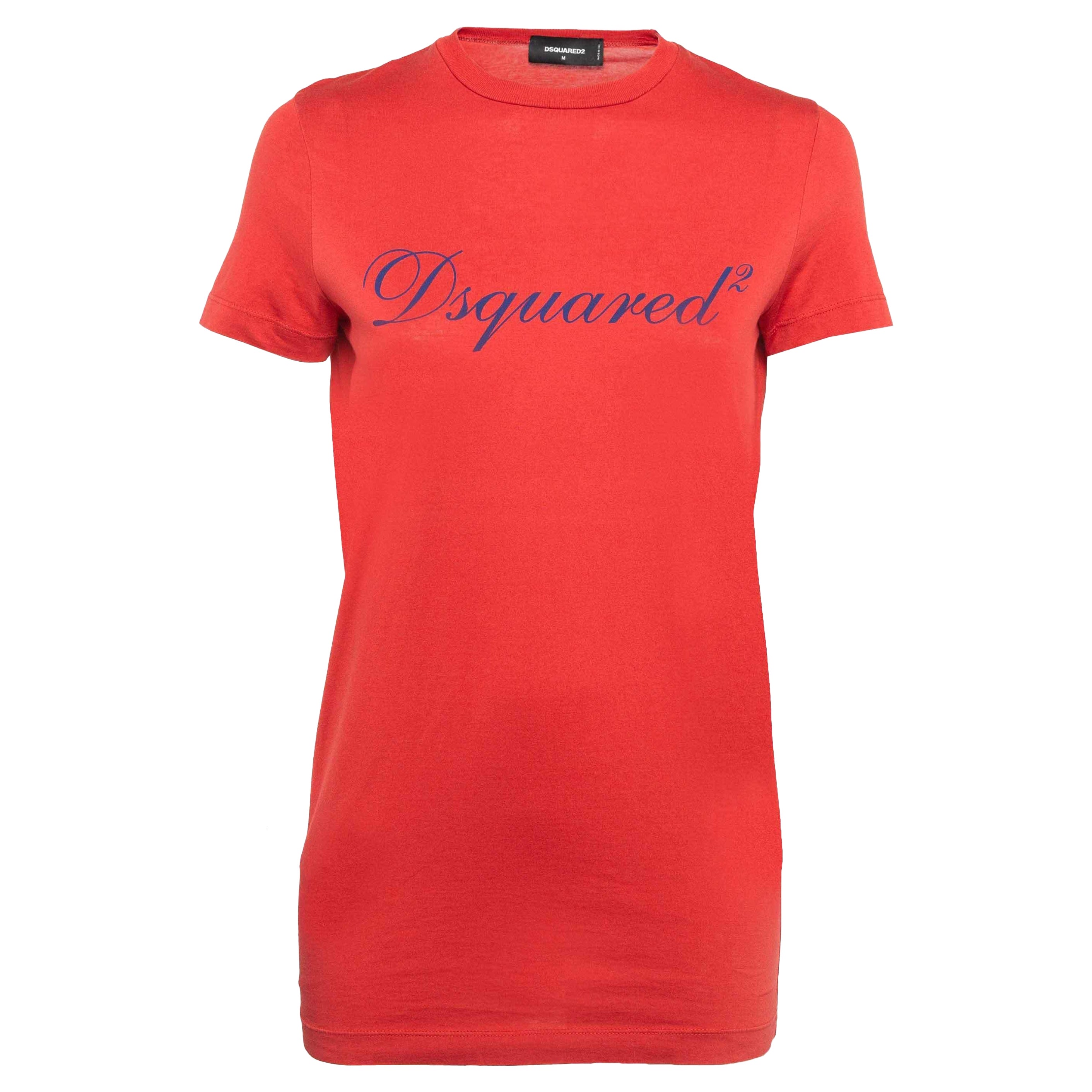 Dsquared2 Red logo Print Jersey Short Sleeve T-Shirt M For Sale