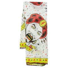 Gucci Yellow Magician Print Cotton Square Scarf
