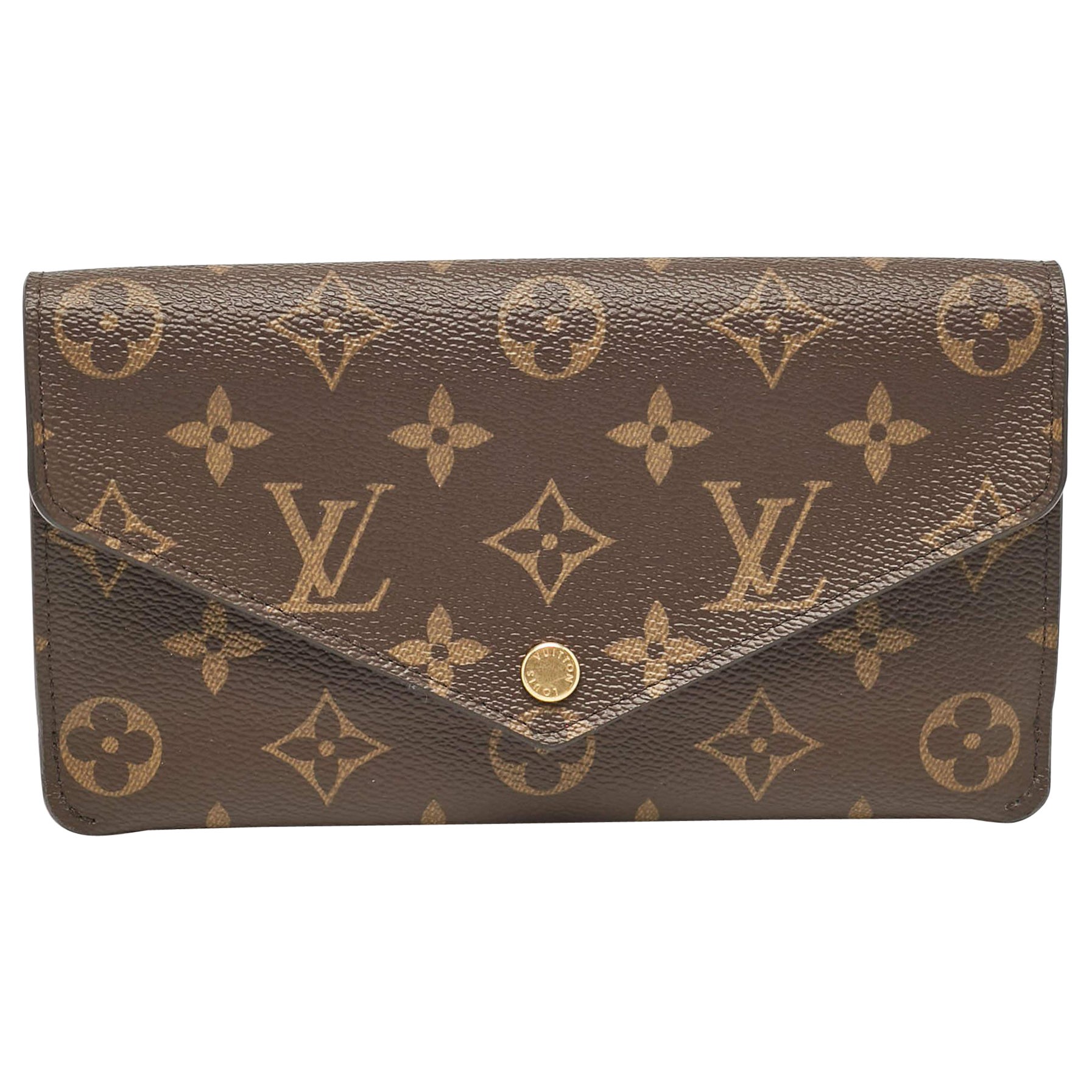 Louis Vuitton Portafoglio Jeanne in tela Monogram fucsia