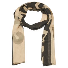 Alexander McQueen Mehrfarbiger Seidenschal mit God Save Print
