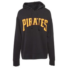 Gucci Black Pittsburgh Pirates Patch Cotton Oversized Hoodie XXL