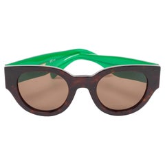 Celine Brown/Green SMU 04Z Square Sunglasses
