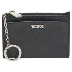 Tumi Black Leather Sinclair Slim Card Case