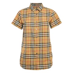 Chemise en coton à carreaux Brown, 14 ans