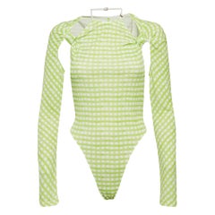 Jacquemus Verde Cuadros Jersey Le Body Nodi Body S