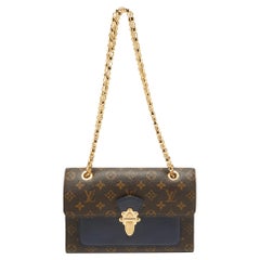 Louis Vuitton Borsa a catena in tela Monogram Blu Marin Victoire