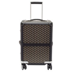 Goyard Trolley Bourget PM negro de lona y piel Goyardine