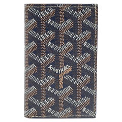 Portacarte Bifold Saint Pierre in tela blu Goyard