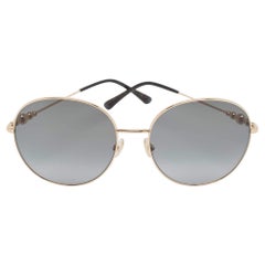 Jimmy Choo Black Gradient Birdie/S Round Sunglasses