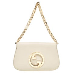 Gucci Off White Leather Small Blondie Shoulder Bag