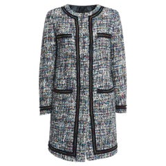 Boutique Moschino Traje de chaqueta y falda de tweed negro M