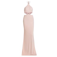 Alice + Olivia Pink Jersey Marguerite Cut-Out Maxi Dress M