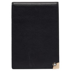 Montblanc Black Leather Meisterstuck Mini Bifold Agenda Cover