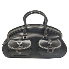 Dior Black Leather Detective Satchel