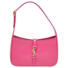 Saint Laurent Pink Leather LE 5 À 7 Shoulder Bag