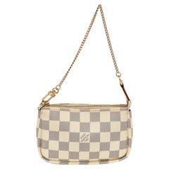 Louis Vuitton - Petits accessoires de pochette en toile damier azur