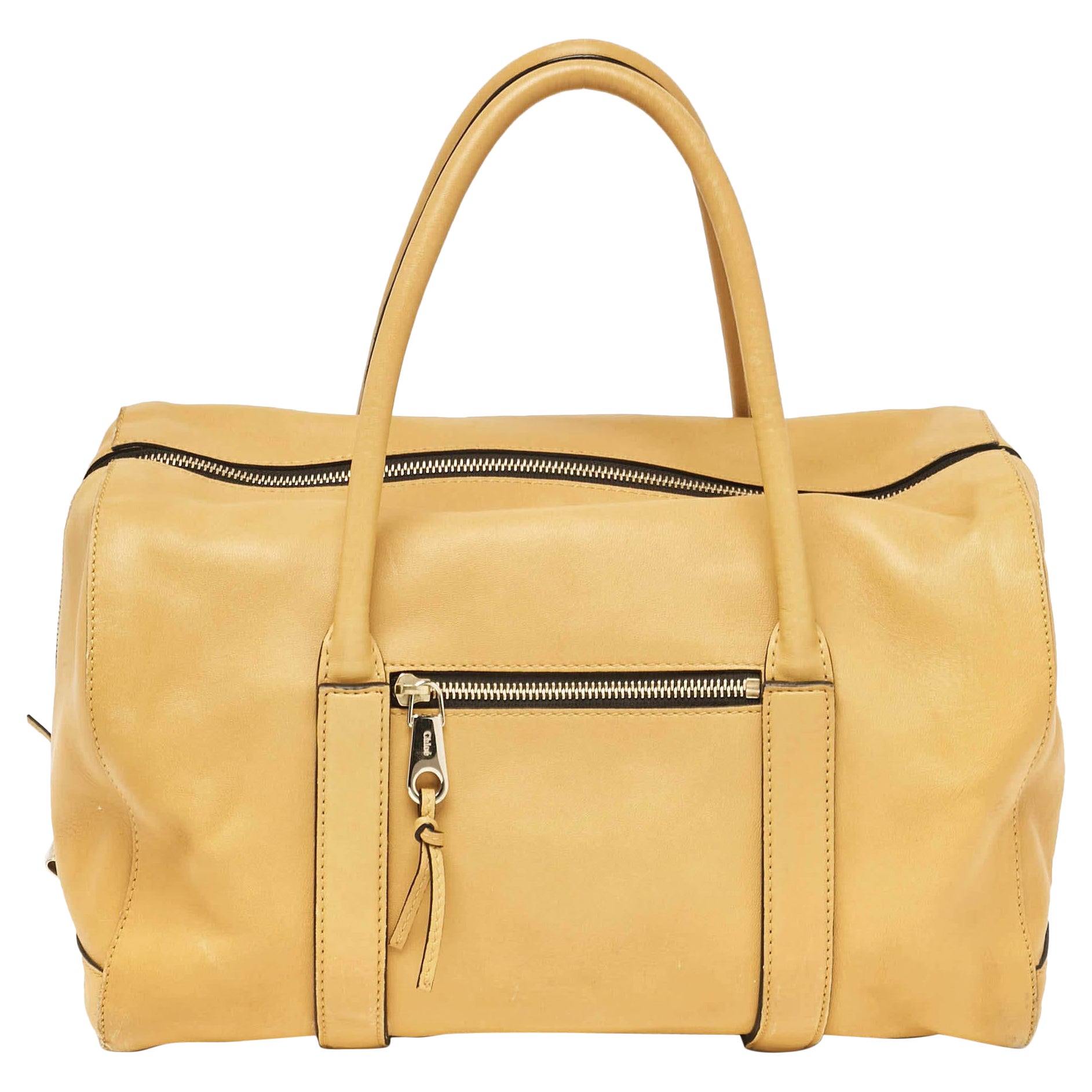 Chloe Cartera Madeleine de Piel Amarilla