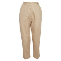Dolce & Gabbana Beige Cotton Blend Trousers M