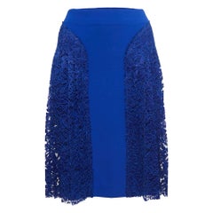 Joseph Gonna corta a pieghe in crepe e pizzo blu I.L.A.