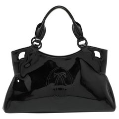Cartier Black Patent Leather Small Marcello De Cartier Tote