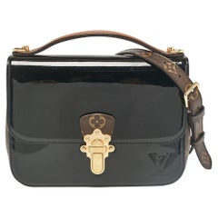 Louis Vuitton Black Vernis Leather and Monogram Canvas Cherrywood BB Bag