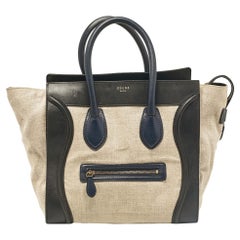 Celine Mini Luggage Tote in tela e pelle multicolore
