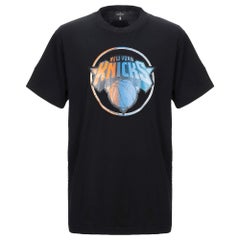 Marcelo Burlon x NBA Black NY Knicks Print Cotton and Mesh Trim T-Shirt S