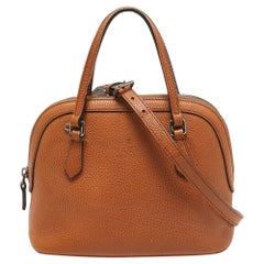 Gucci Brown Leather Mini Dome Satchel