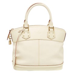 Louis Vuitton Cream Suhali Leather Lockit PM Bag