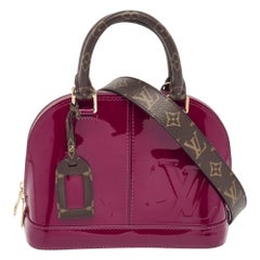 Louis Vuitton Burgundy Vernis Miroir Alma BB Bag