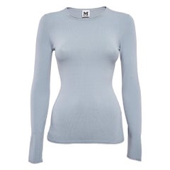 M Missoni Blue Knit Full Sleeves Top S