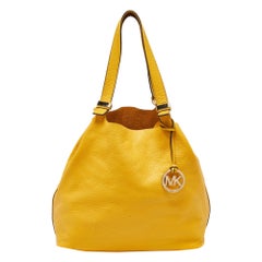 Michael Kors sac à bandoulière colgate en cuir jaune