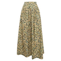 Weekend Max Mara Multicolor Pleated Maxi Skirt L