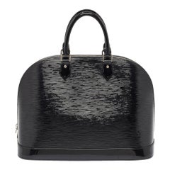 Louis Vuitton - Sac Alma GM en cuir épi noir électrique