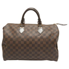 Louis Vuitton - Sac Speedy 35 en toile damier ébène