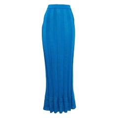 M Missoni Maxi gonna in maglia con motivo a righe blu M. I.