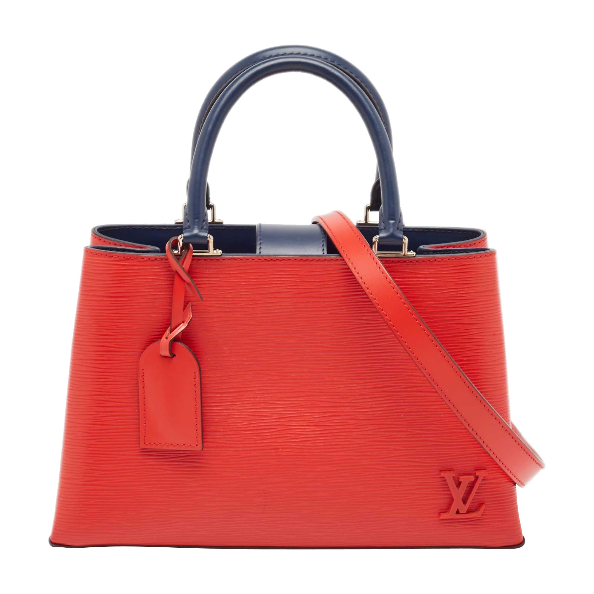 Louis Vuitton Red Epi Leather Kleber PM Bag For Sale