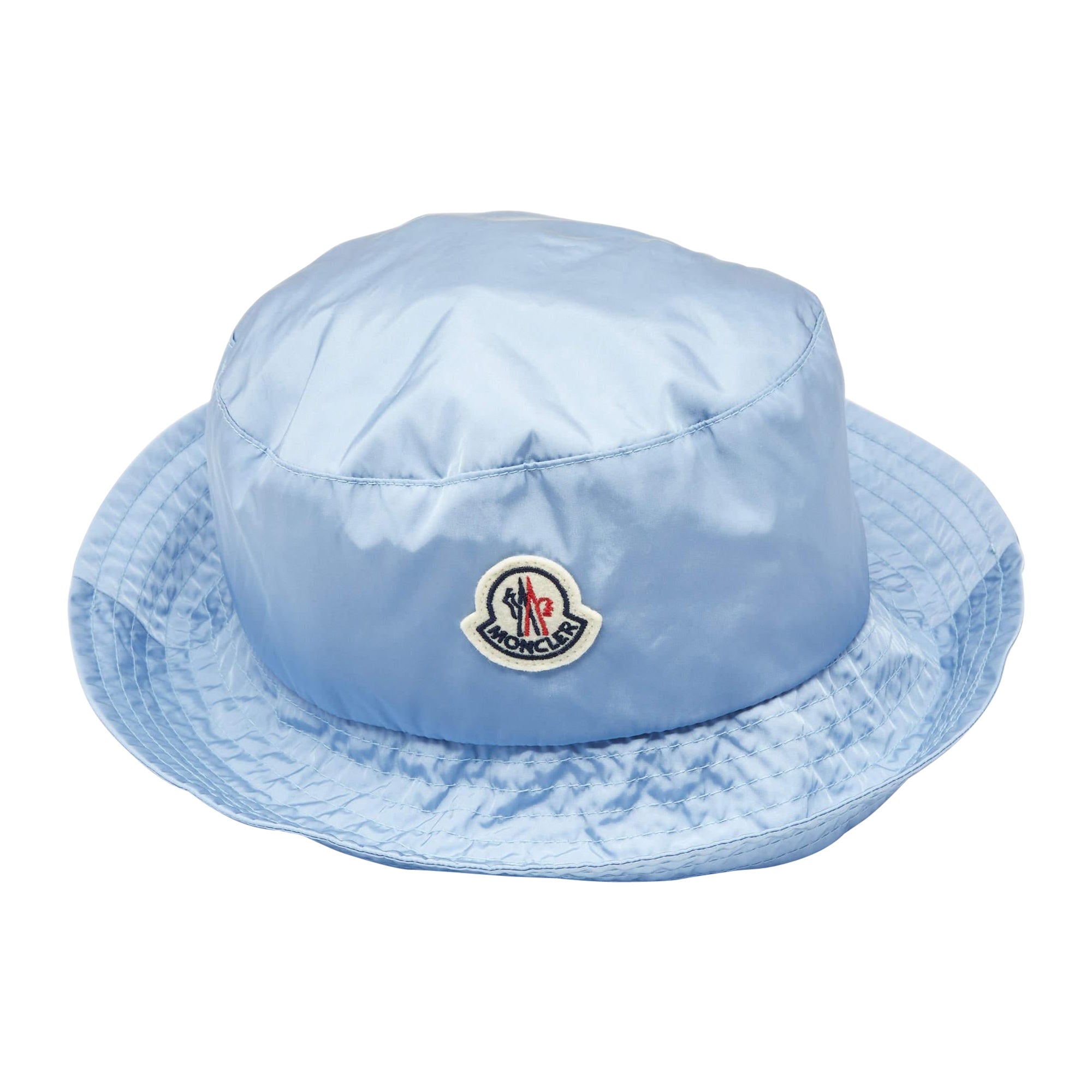 Moncler Gorro de cubo de nailon con logotipo azul M