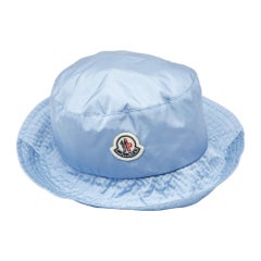 Moncler Gorro de cubo de nailon con logotipo azul M