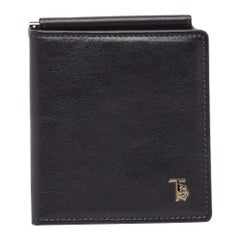 Portefeuille multifonctions en cuir noir de Tod's