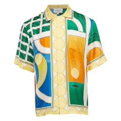 Casablanca - Chemise Reve De Tennis à manches courtes en soie multicolore S