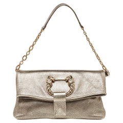Bvlgari Metallic Leather Leoni Shoulder Bag
