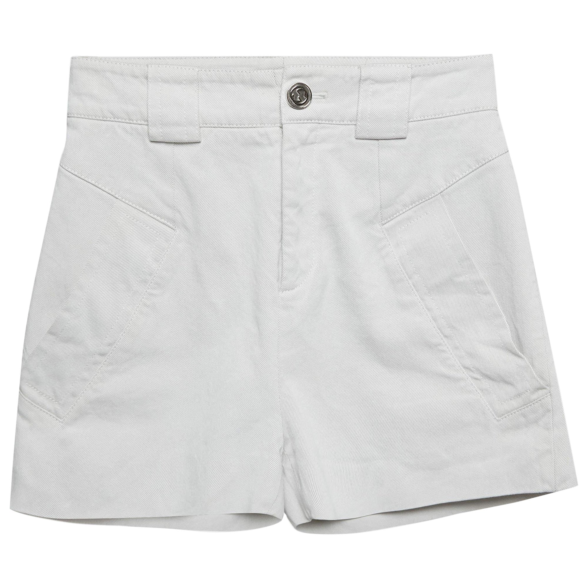 Gucci Weiße Gabardine Regular Shorts S
