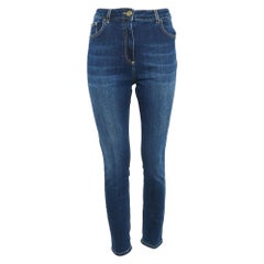 Elisabetta Franchi Blue Denim High Rise Jeans L Waist 31"