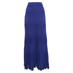M Missoni Maxi gonna in maglia a motivi blu M.
